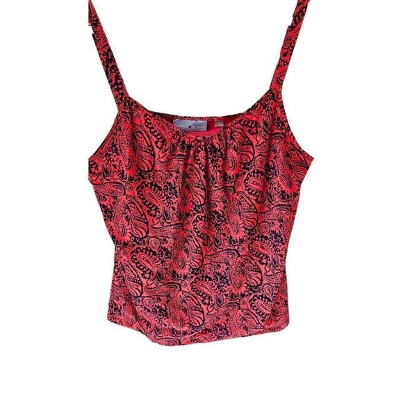 AVENUE STUDIO Plus Size Women's Paisly Print Tank Top - Picture 2 of 12